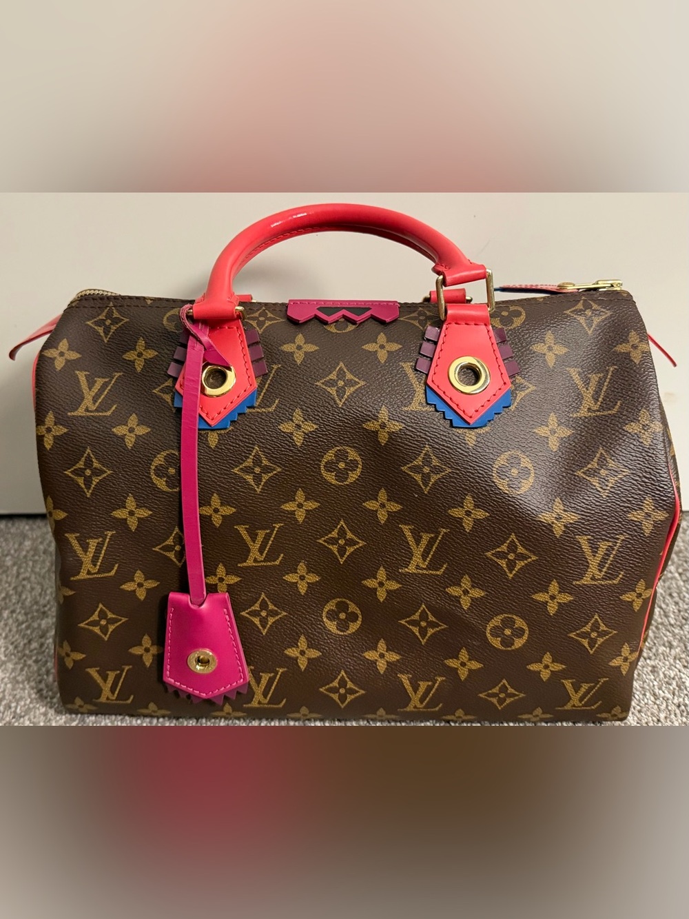 Louis Vuitton Monogram Speedy 30 Handbag Limited Edition “Totem”